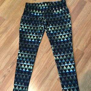Geometric print leggings